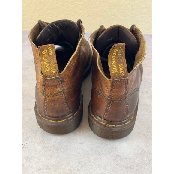 Dr Martens 8088 Brown Leather Boots UK 6 US 7 Lace Up Made in England Vintage main image 12